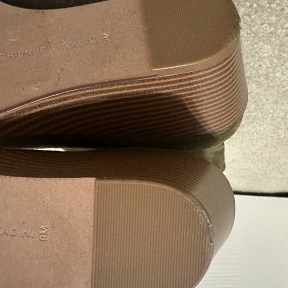 Adrienne Vittadini Suede Ankle Boots Tan Taupe - Picture 11 of 12